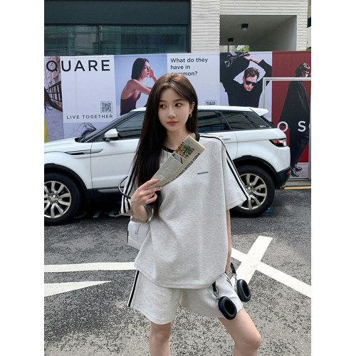 短袖運動套裝女夏短褲跑步服時尚寬鬆顯瘦韓版學生休閒兩件套減齡
