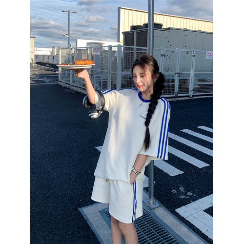 短袖運動套裝女夏短褲跑步服時尚寬鬆顯瘦韓版學生休閒兩件套減齡