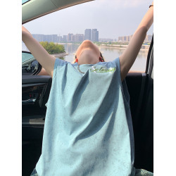背心男孩青少年夏季薄款寬松無袖t恤男裝士潮牌運動健身坎肩汗衫