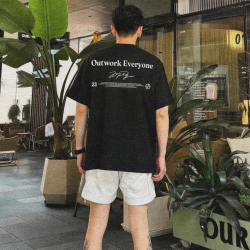 MUC飛人MJ美式高街重磅T恤球星印花短袖籃球純棉訓練復古背心