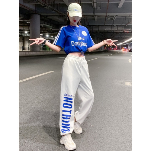jazz跳舞衣服爵士舞服裝女春夏尊巴舞蹈服街舞褲子演出服運動套裝