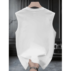 it Afternnaths潮牌純棉無袖背心男寬松休閒印花美式坎肩夏季新款