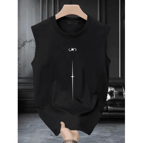 it Afternnaths潮牌純棉無袖背心男寬松休閒印花美式坎肩夏季新款 it Afternnaths潮牌純棉無袖背心男寬松休閒印花美式坎肩夏季新款