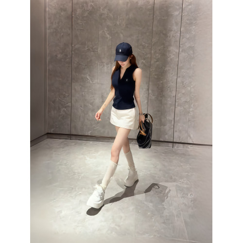 休閒運動套裝女夏高爾夫千金無袖polo背心吊帶上衣半身褲裙兩件套