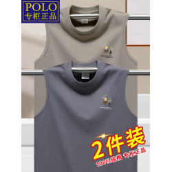 保羅純棉背心男款坎肩夏季薄款寬松休閒汗衫運動跨欄全棉無袖t恤