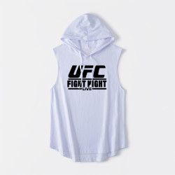 UFC格鬭 MMA混合格鬭武術 拳擊運動訓練背心T恤無袖短袖Oversize