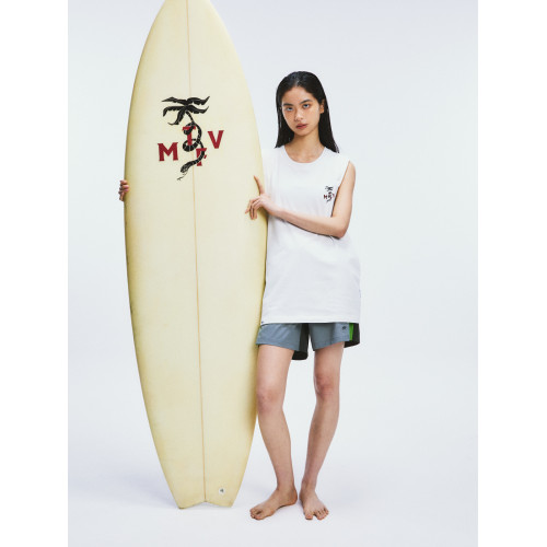 MOUNTAINFEVER SS24沖浪 MTFV蛇形椰樹 做舊水洗 夏日坎肩背心