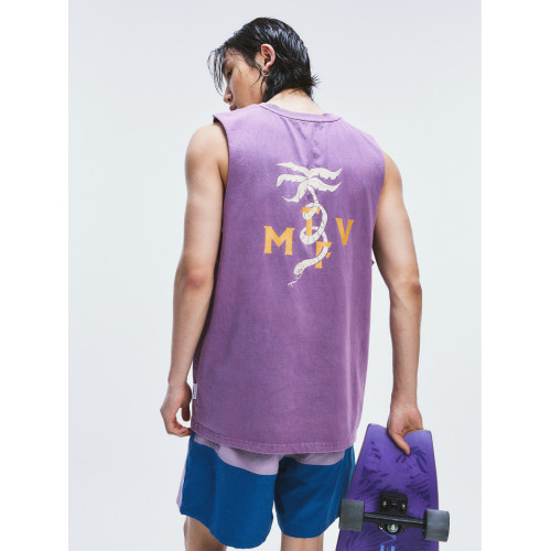 MOUNTAINFEVER SS24沖浪 MTFV蛇形椰樹 做舊水洗 夏日坎肩背心
