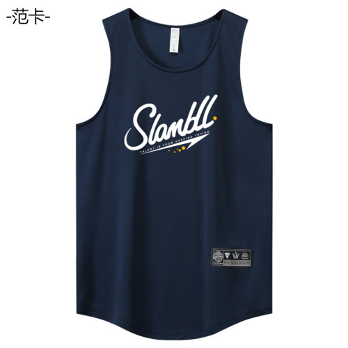 美式復古背心男夏季薄款潮牌無袖T恤健身籃球服速乾透氣運動坎肩