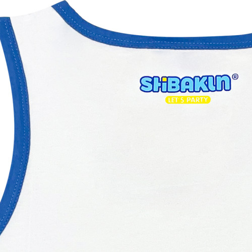 SHIBAKUN夏日無袖背心健身卡通套頭動漫無袖休閒全棉夏季假日風