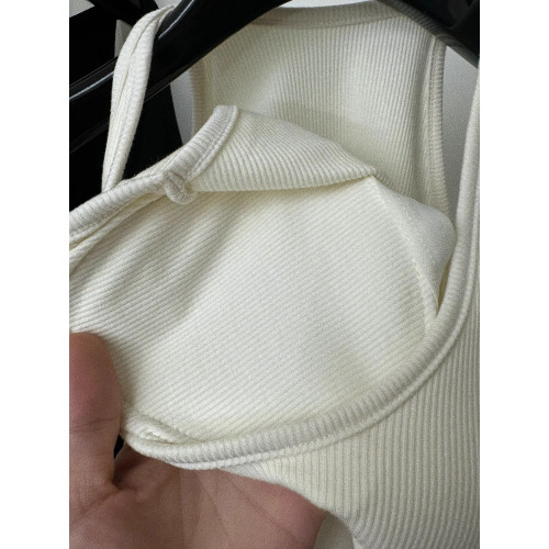 一慄莎子~遮副乳絕美自帶胸墊吊帶背心女純欲甜辣顯瘦掛脖小上衣