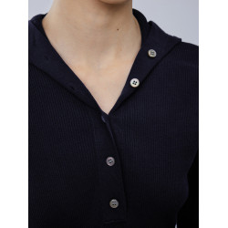 JNBY/江南布衣折釦春夏毛針織衫連帽修身短款休閒打底衫顯瘦女