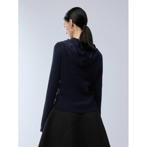 JNBY/江南布衣折釦春夏毛針織衫連帽修身短款休閒打底衫顯瘦女