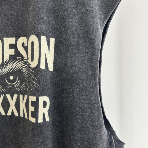 LIFEGOESON 25SS - TurfFxxker Eyes Cartoon Waistcoat T-shirt