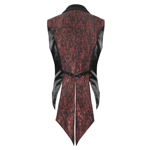 Devil fashion 哥特提花燕尾男款西裝馬甲【WT07601 WT07602】