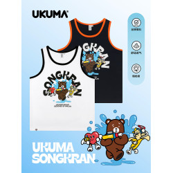 UKUMA BANGKOK香蕉熊曼穀潑水節限定夏日彩邊運動健身休閒背心