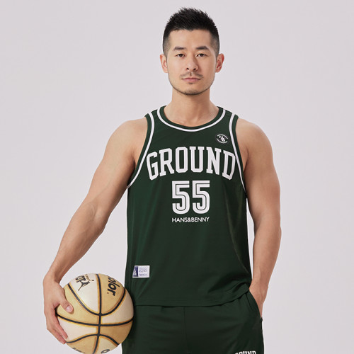 hansbenny2024新款夏季運動背心男透氣速乾休閒籃球跑步健身背心