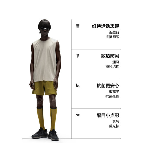 蕉內氮氣501Dry Pro男士速乾背心吸溼健身跑步運動打底寬松無袖夏