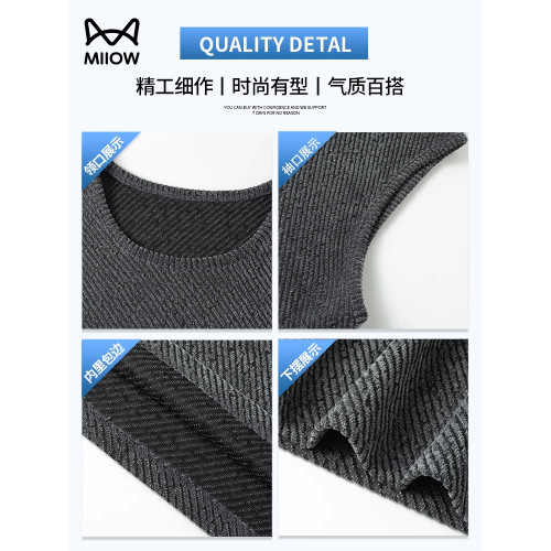 貓人潮牌滿天星設計感背心男夏季肌理感無袖T恤寬松運動坎肩外穿