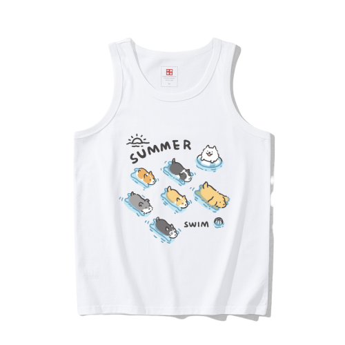 DEWELVUM 25SS 夏季新品 潮牌印花寬松運動休閒無袖背心