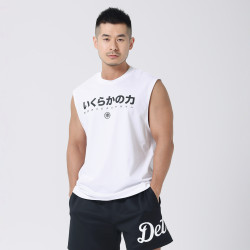 hansbenny2025夏季新款男士坎肩重磅純棉寬松圓領無袖背心潮牌