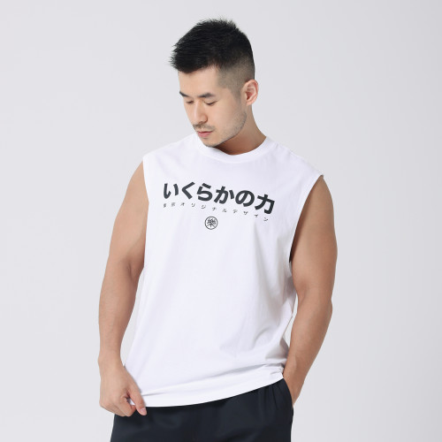 hansbenny2025夏季新款男士坎肩重磅純棉寬松圓領無袖背心潮牌