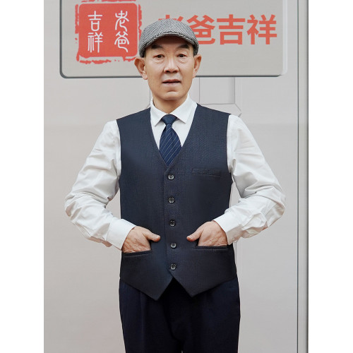 中老年人男士馬甲春秋款爸爸爆款休閒上衣坎肩男式中年馬夾夏薄款
