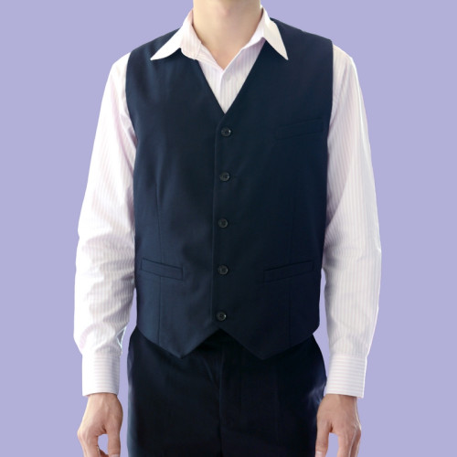 新款馬夾郵政銀行製服營業廳墨綠色工作服男裝馬甲職業裝大碼純色