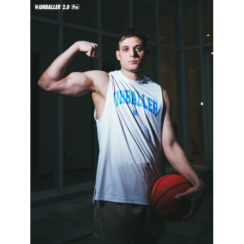 UH BALLER美式寬肩男夏季籃球運動背心寬松訓練無袖速乾跑步健身