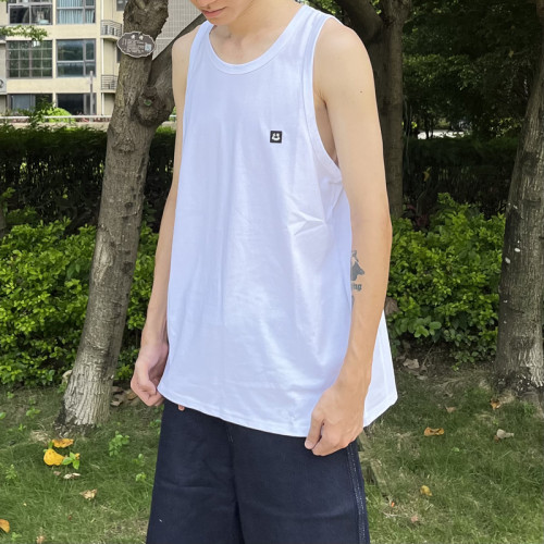 滑板背心 純棉 運動圓領 無袖 寬松 美式街頭 嘻哈街舞 BMX 沖浪