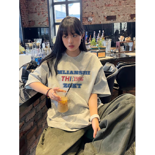 美式潮牌夏季純棉短袖女t恤2025新款爆款設計感小衆寬松半袖上衣