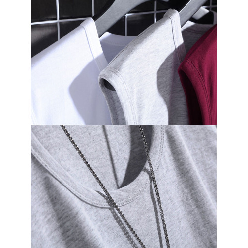 oversize300斤無袖t恤背心男棉質健身胖子籃球吸汗跑步寬松坎肩