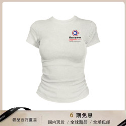 COUODO GOOSE大鵞夏季新款小衆短袖印花小個子修身顯瘦上衣女T恤