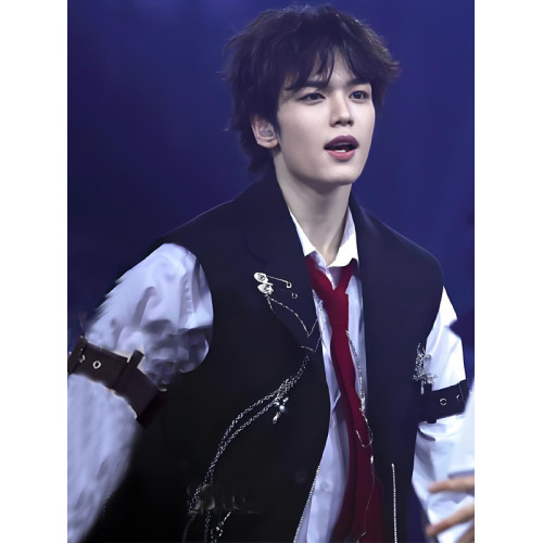 SM新男團李河瑉同款演出服西裝馬甲歌手錶演服韓舞lucifer打歌服
