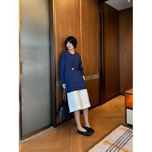 BUUYIE 黛漪2025夏季新款極簡風寬松薄款上衣休閒舒適百搭女T恤衫