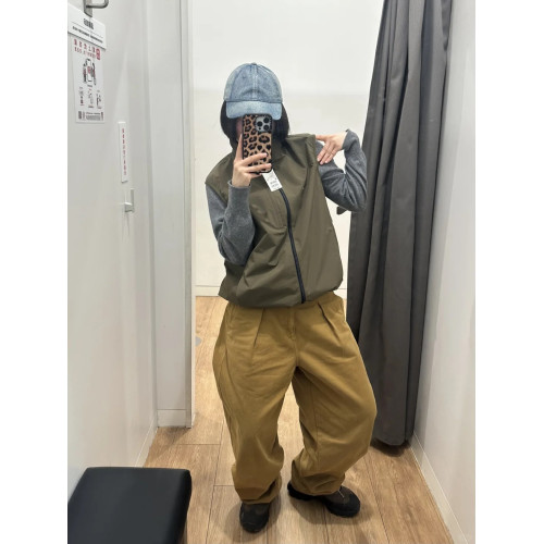 【日單！男女同款！】戶外情侶防風防水馬甲立領休閒機能工裝坎肩