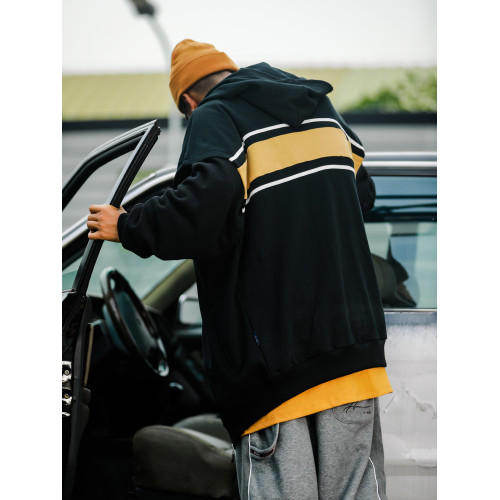 Acusa Jeans HipHop美式休閒連帽馬甲無袖外套肥大版型重磅毛圈男