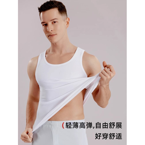 恒源祥春夏男士背心純棉大碼抑菌薄款健身吸汗透氣全棉打底汗衫