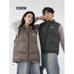 17CREW羽絨馬甲秋冬新品三色秋冬新款美式復古男女情侶同款