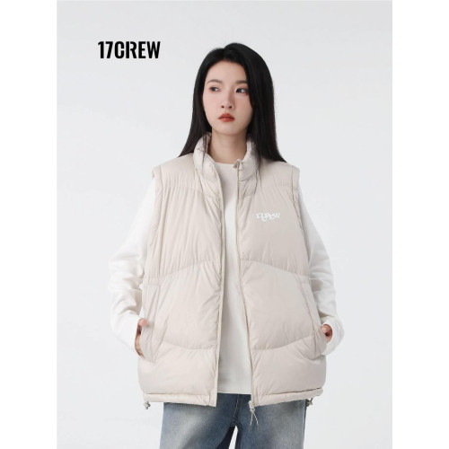 17CREW羽絨馬甲秋冬新品三色秋冬新款美式復古男女情侶同款