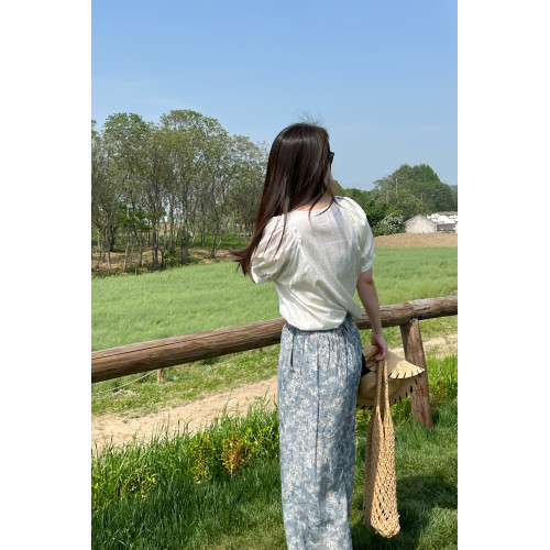 2025夏新桑蠶絲真絲彈力桑波緞寬松顯瘦圓領短袖白色上衣女T恤