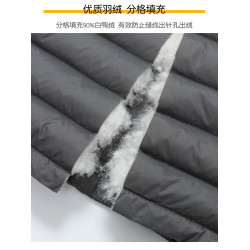 波澌澄聯名秋冬輕薄圓領羽絨服馬甲男短款內膽內穿無領保暖內搭打