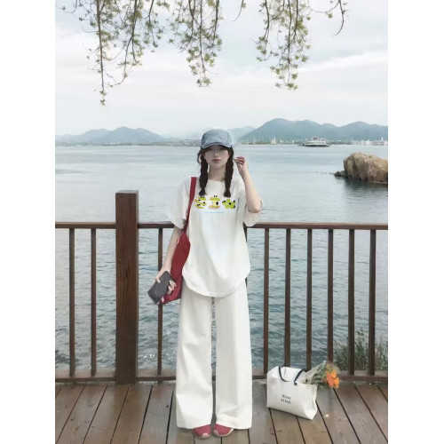 純棉短袖女t恤2025新款夏季設計感小衆美式寬松半袖圓領休閒上衣