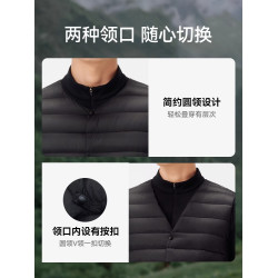 伯希和戶外800蓬羽絨馬甲男秋冬新款輕薄保暖登山防風排骨羽絨服