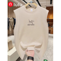 luluttk純棉印花背心男2025年夏季薄款高級感潮流寬松男士無袖t恤