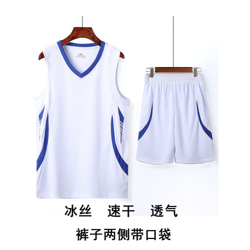 啄木鳥速乾籃球服男寬松透氣比賽訓練隊服加大碼跑步背心運動套裝