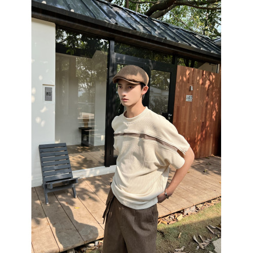 乜Q美式休閒拉鍊設計無袖坎肩背心T恤男女原宿復古百搭肌理上衣潮