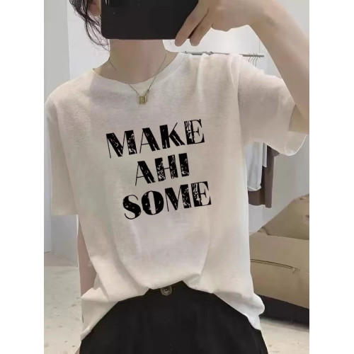 白色雪花棉短袖女t恤2025夏季新款顯瘦遮肉透氣涼感薄款半袖上衣