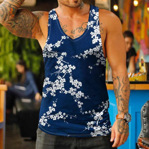 Thin sport 3D print sleeveless vest 薄款運動3D印花無袖背心