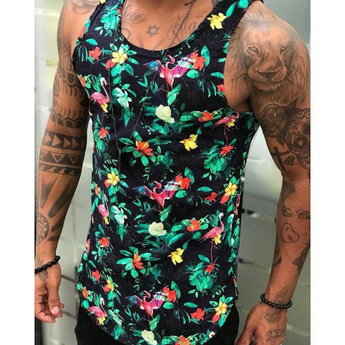 Thin sport 3D print sleeveless vest 薄款運動3D印花無袖背心